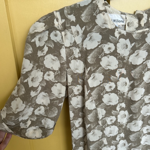 Floral silk dress! - Picture 2 of 5